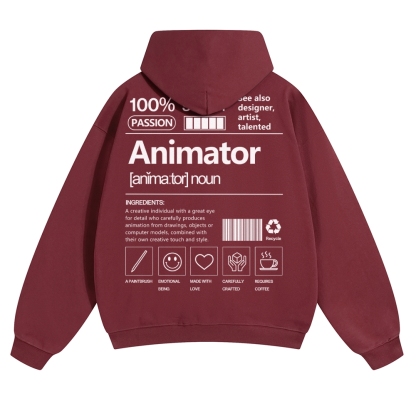 Animator Solid Color Hoodie