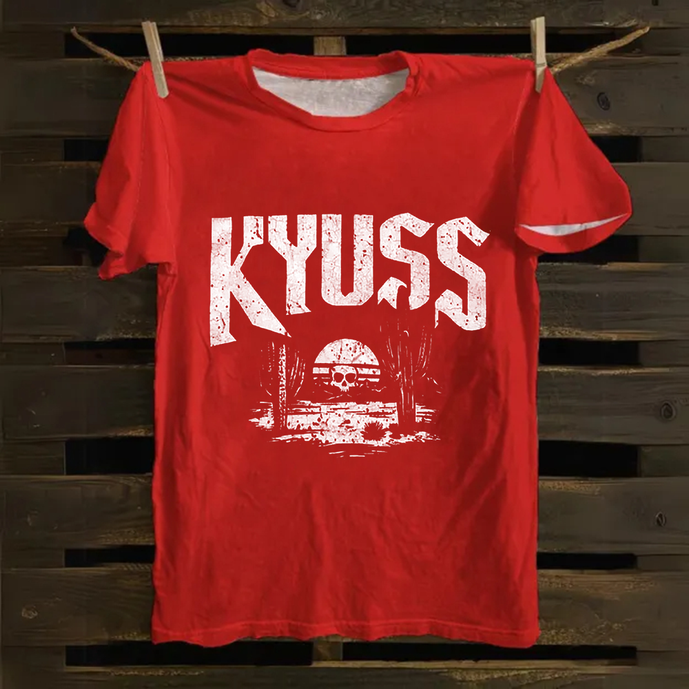 Unisex Vintage  Kyuss Band Cotton T-Shirt