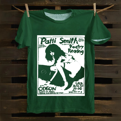 Patti Smith Celebrities Cotton T-Shirt