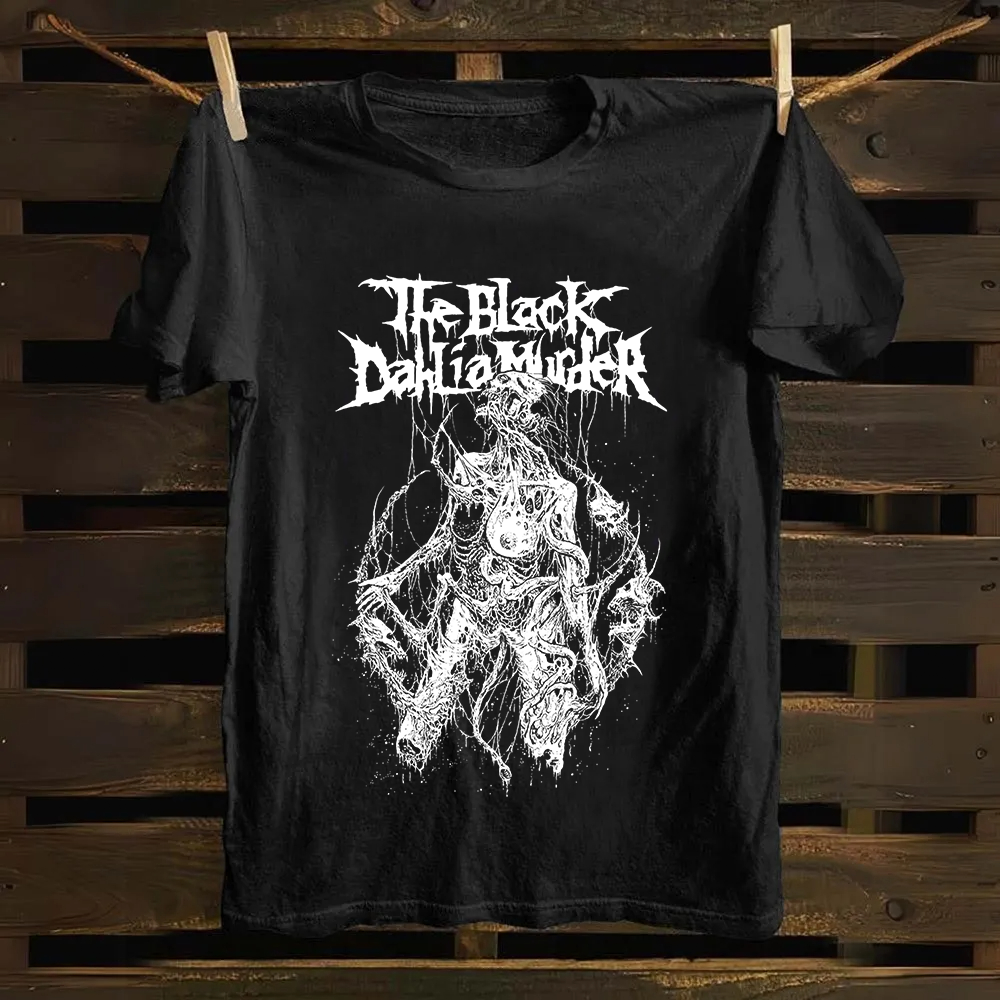 Unisex Vintage The Black Dahila Zombie Cotton T-Shirt