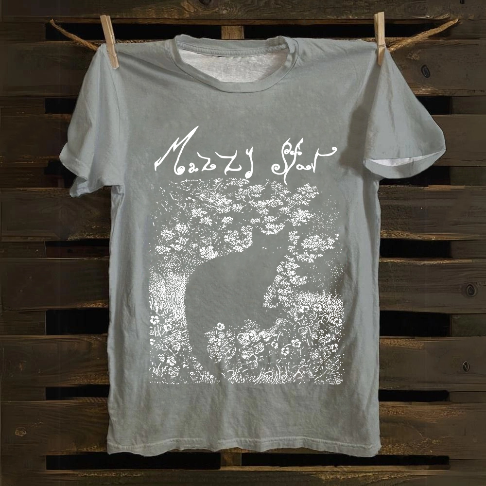 Unisex Vintage  Mazzy Star Band Cotton T-Shirt