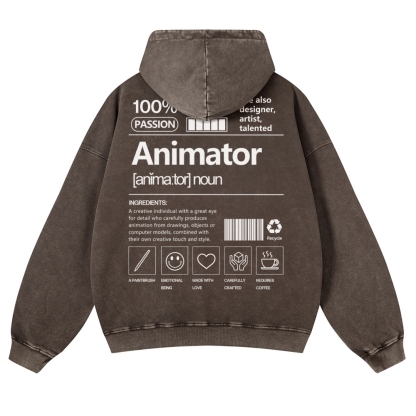 Animator Casual Washed Hoodie