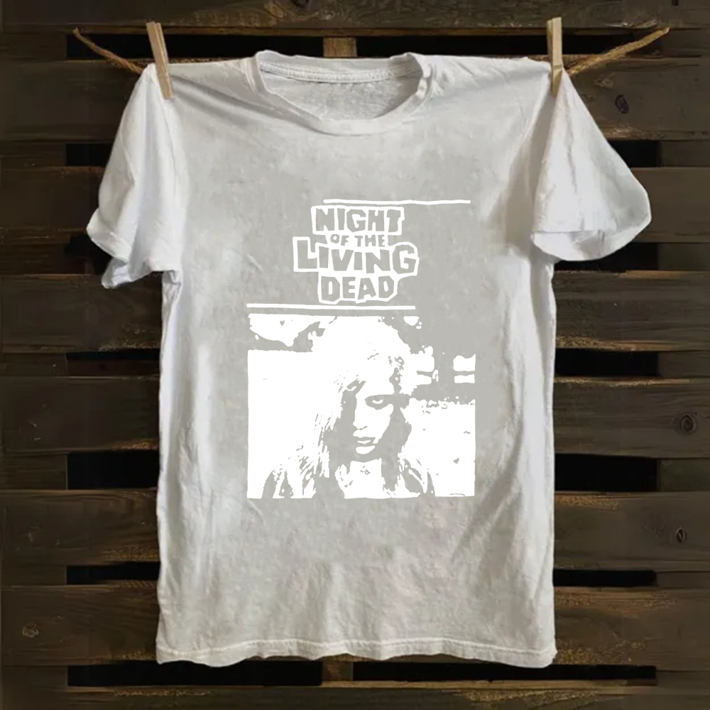 Unisex Vintage  Night of the living dead 1990 horror movie Cotton T-Shirt