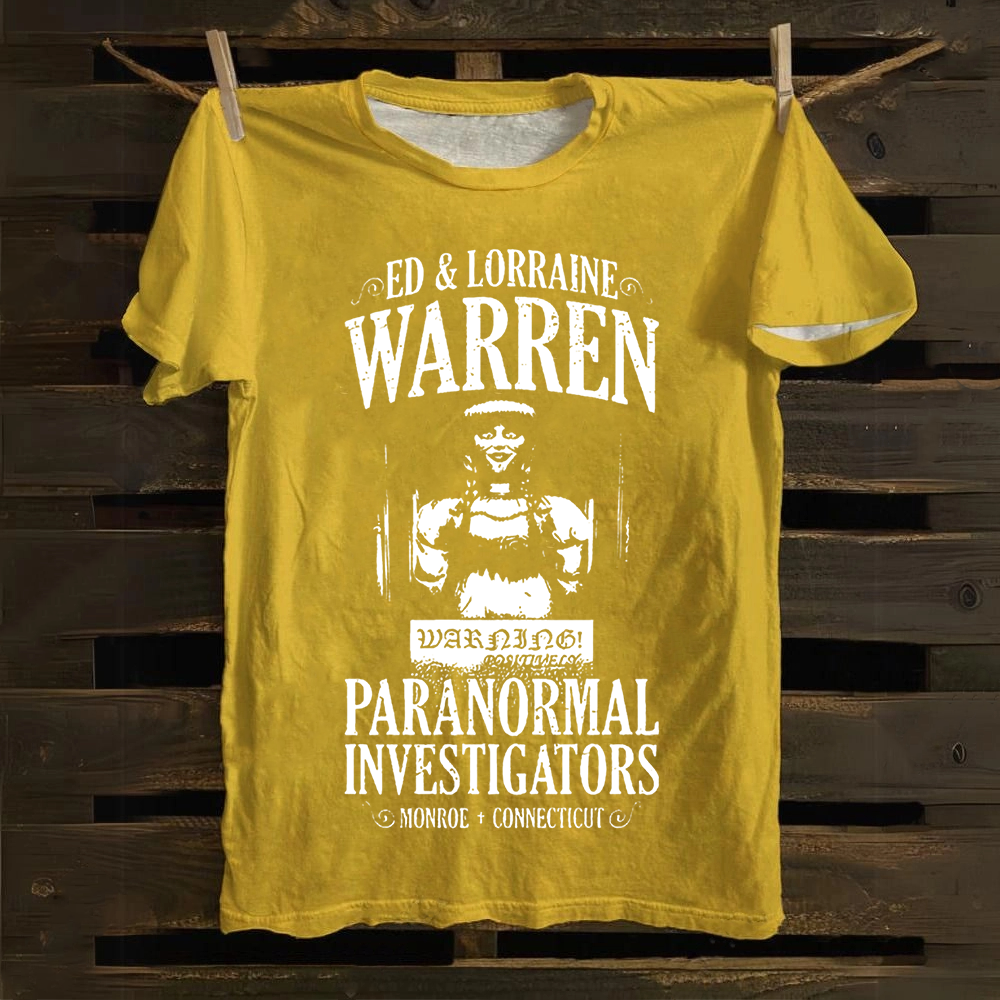 Unisex Vintage The Conjuring Horror Movie Cotton T-Shirt