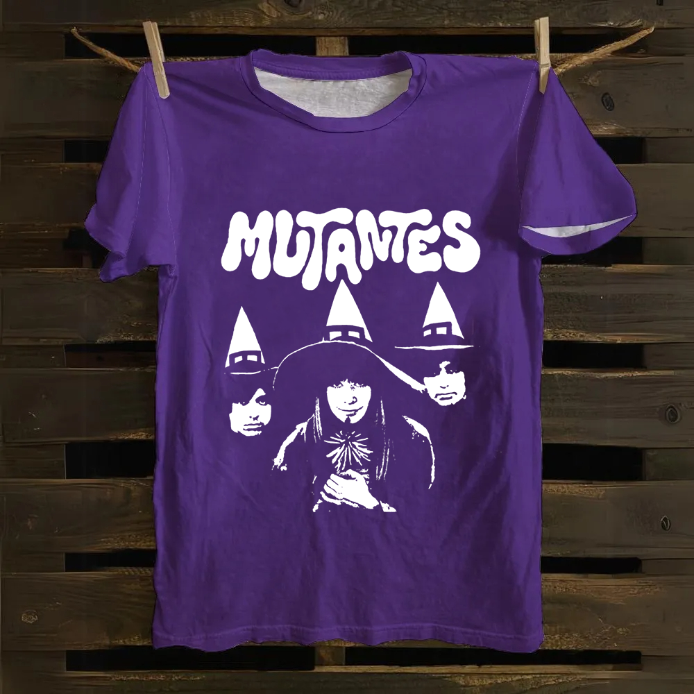 Unisex Vintage Os Mutantes Rock Band Cotton T-Shirt