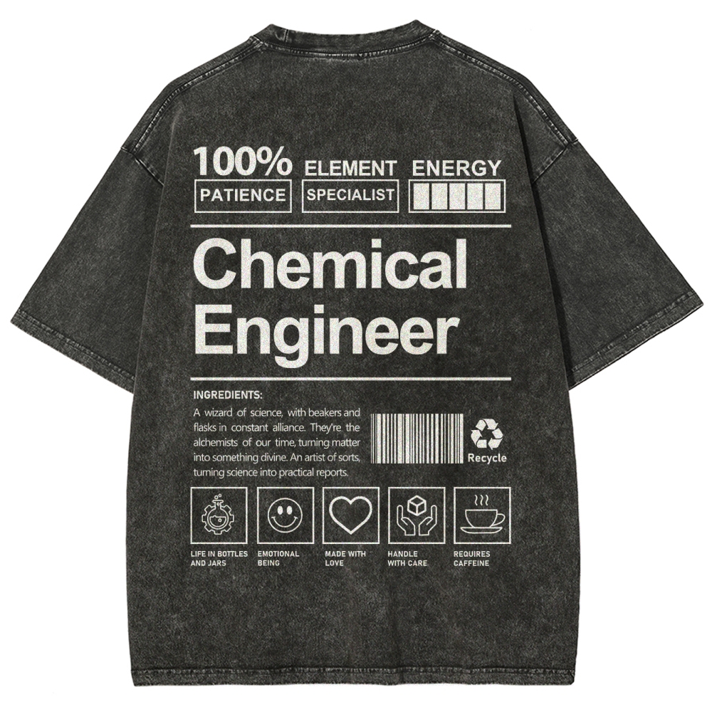 Chemical Engineer Unisex Fit Washed T-Shirt