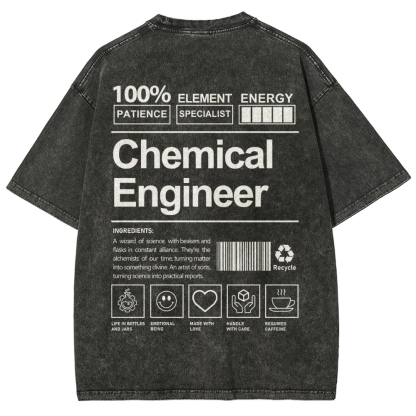 Chemical Engineer Unisex Fit Washed T-Shirt