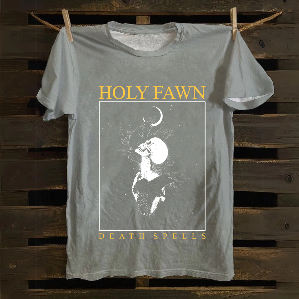 Unisex Vintage Holy Fawn Band Cotton T-Shirt