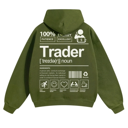 Trader Solid Color Hoodie
