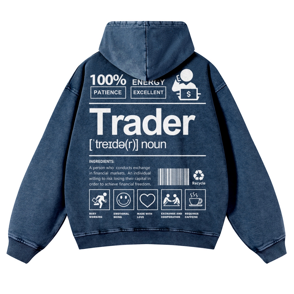 Trader Casual Washed Hoodie