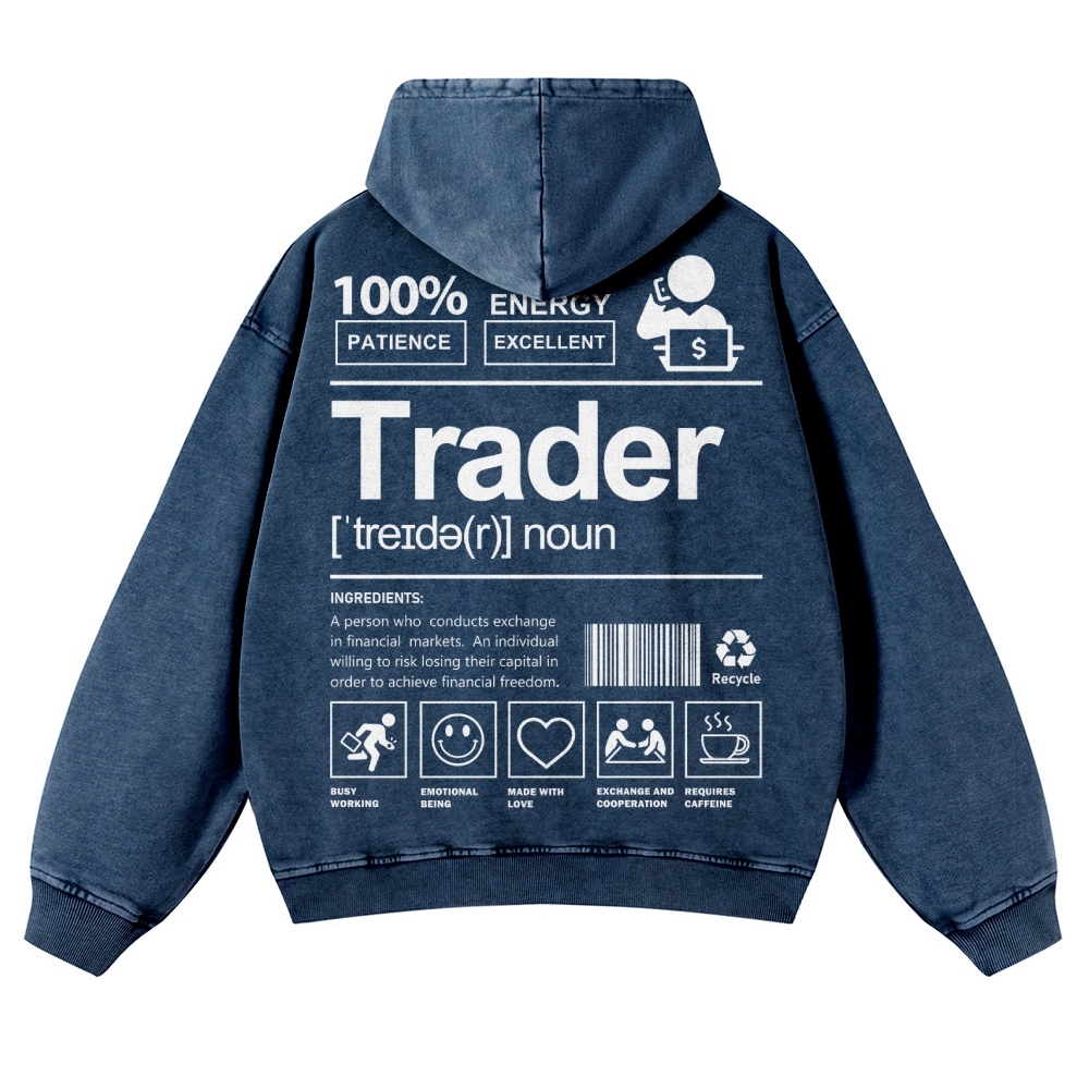 Trader Casual Washed Hoodie