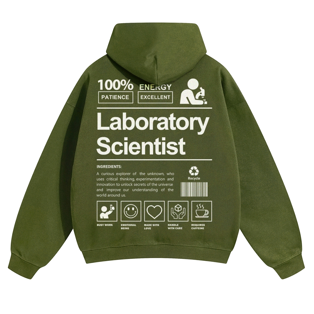 Laboratory Scientist Solid Color Hoodie