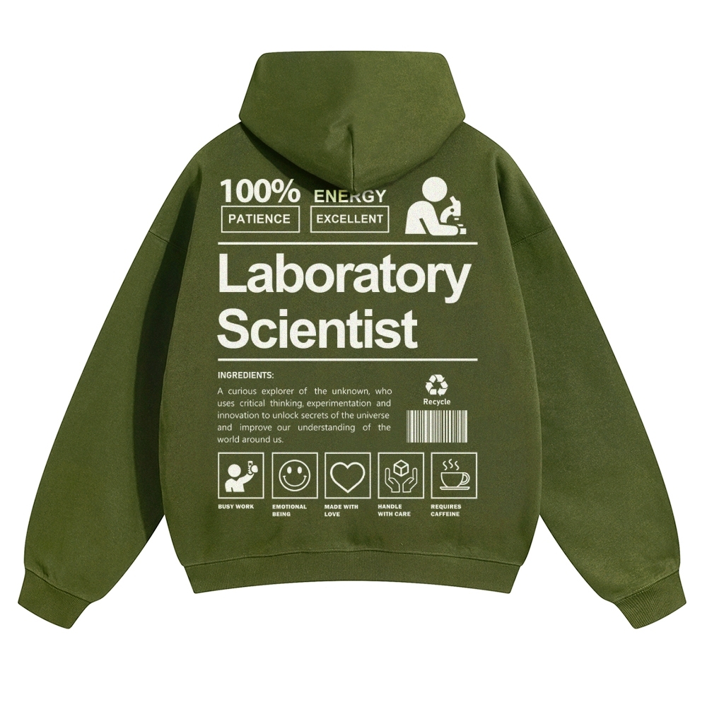 Laboratory Scientist Solid Color Hoodie