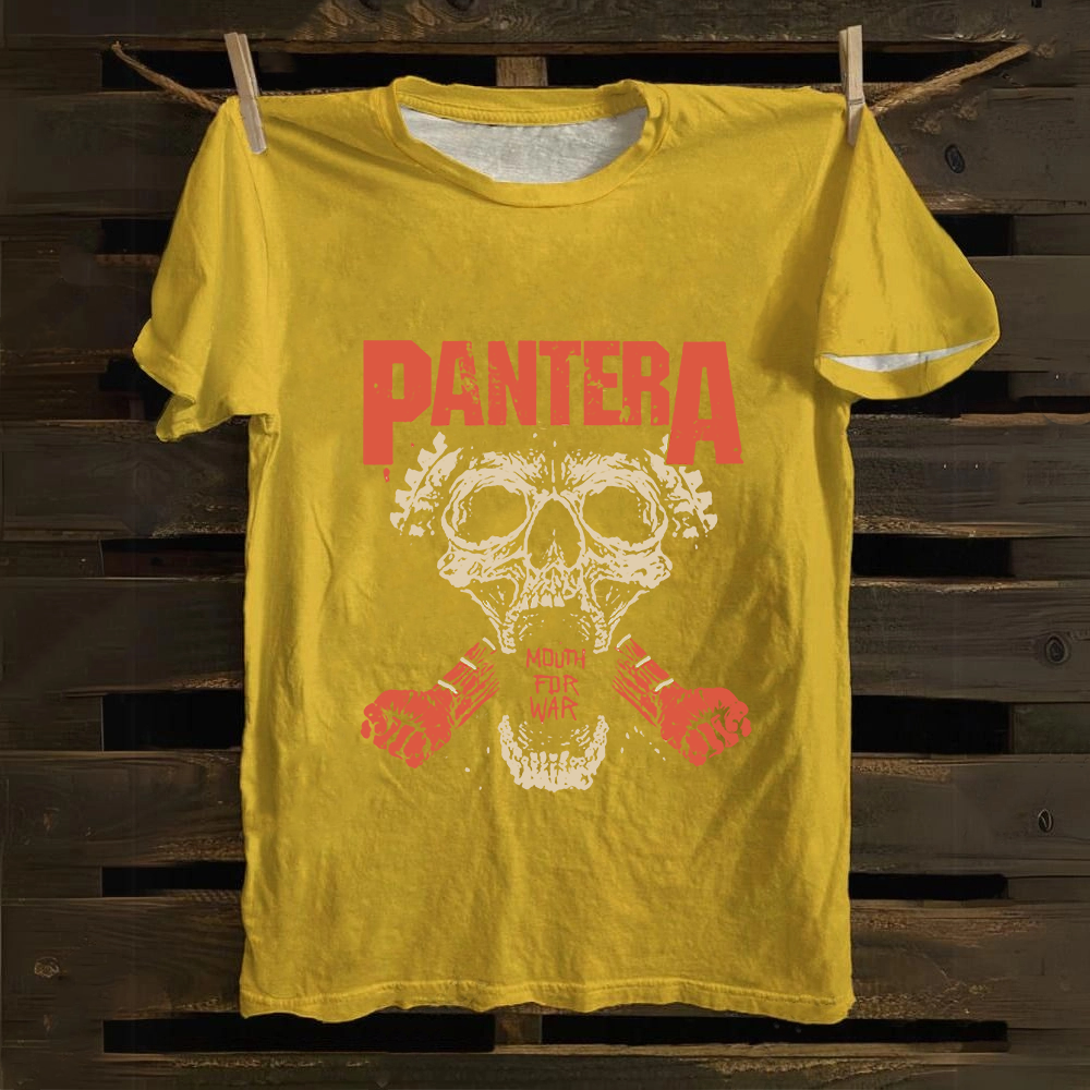 Unisex Vintage Pantera cotton T-Shirt
