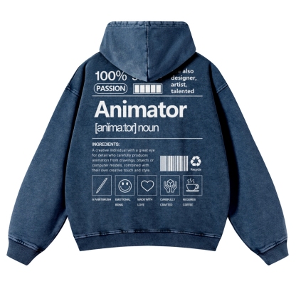 Animator Casual Washed Hoodie