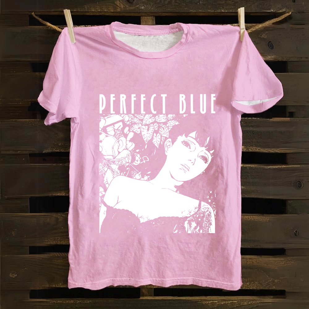 Unisex Vintage  Perfect Blue Horror Movie Cotton T-Shirt