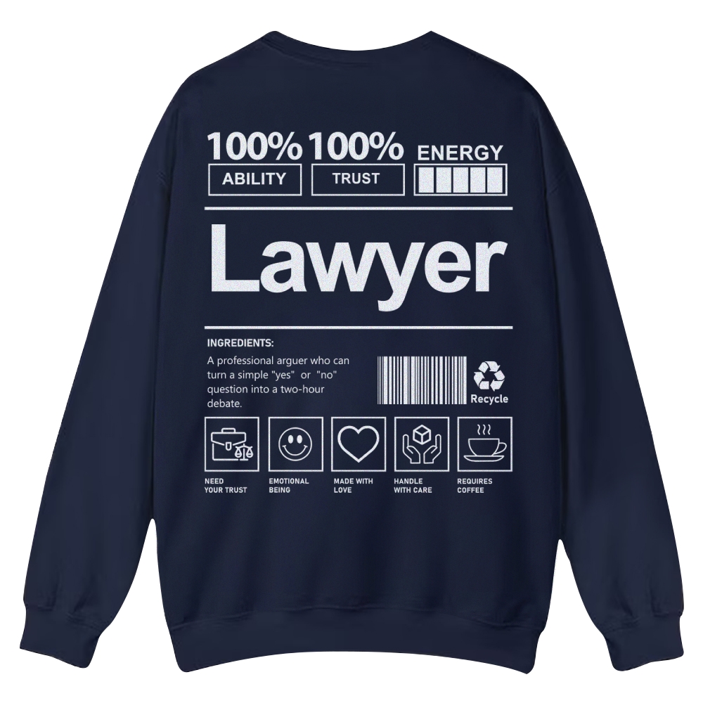 Lawyer Casual Crewneck Sweatshirt