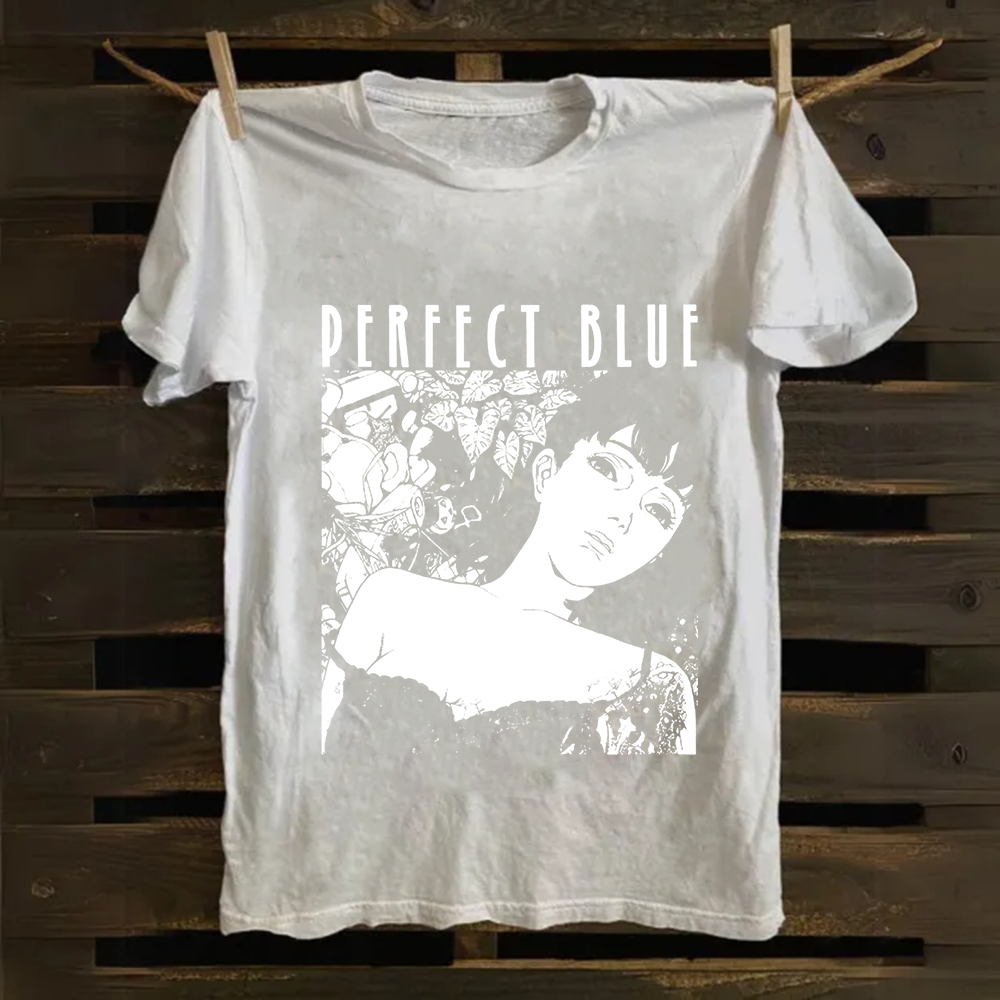 Unisex Vintage  Perfect Blue Horror Movie Cotton T-Shirt