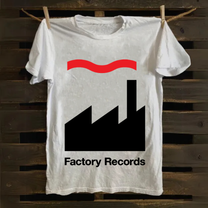 Unisex Factory Records Company Cotton T-Shirt