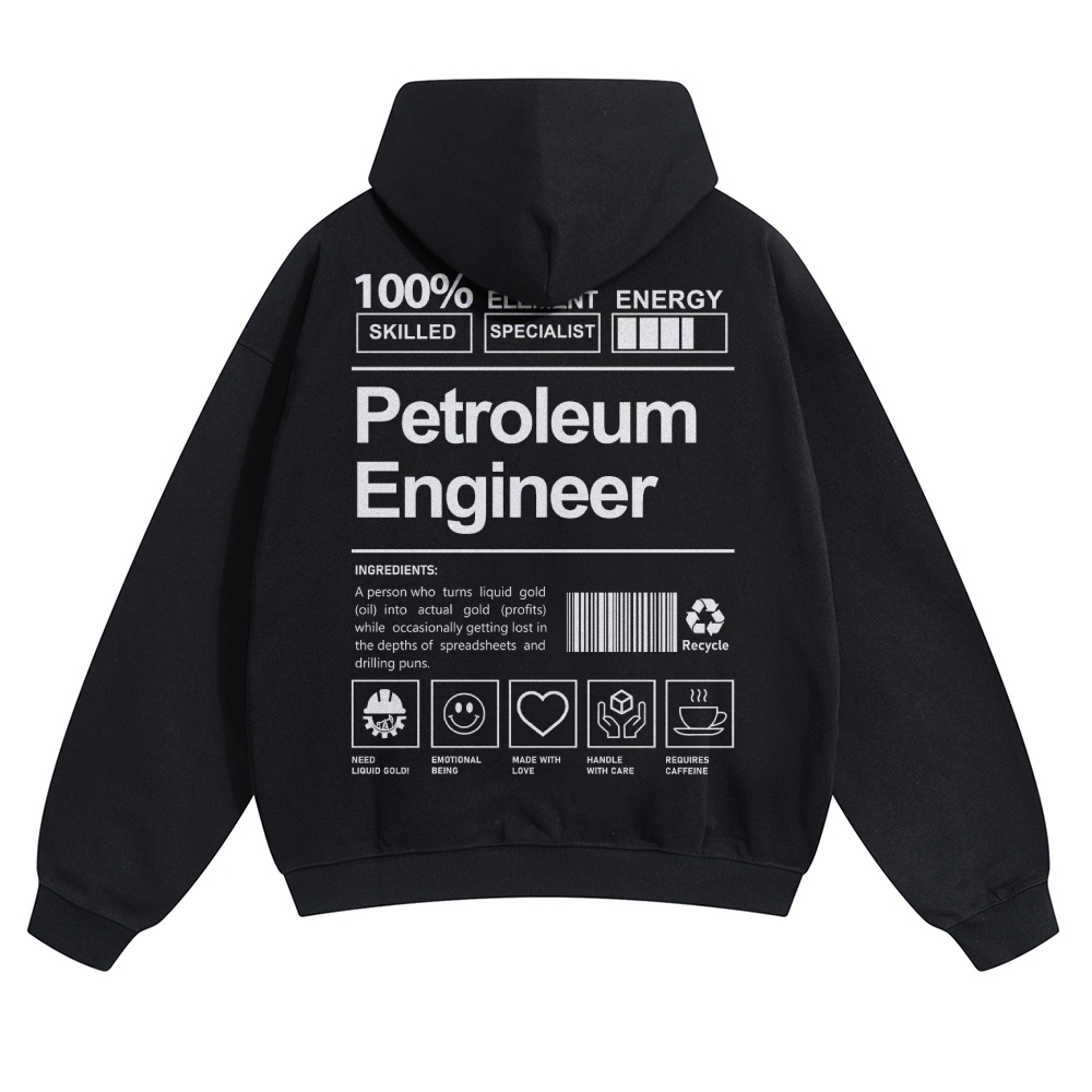 Petroleum Engineer Solid Color Hoodie