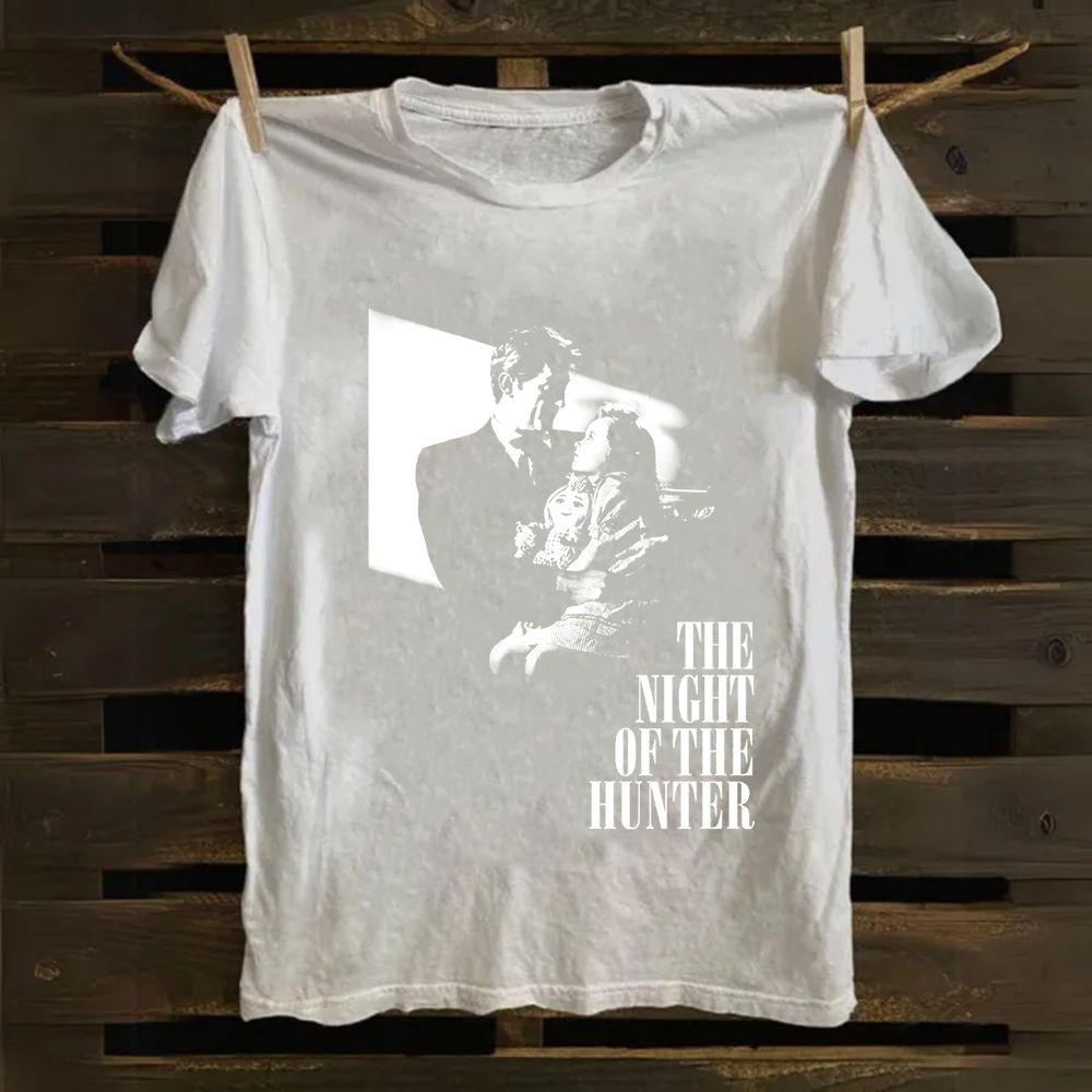 Unisex Vintage  The Night of the Hunter Horror Movie Cotton T-Shirt