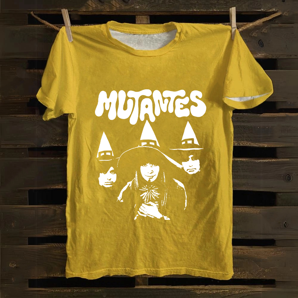 Unisex Vintage Os Mutantes Rock Band Cotton T-Shirt