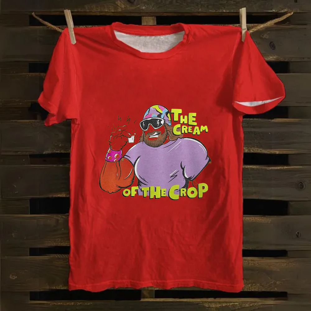 WWE Macho Man-Randy Savage Casual Printed Cotton T-Shirt