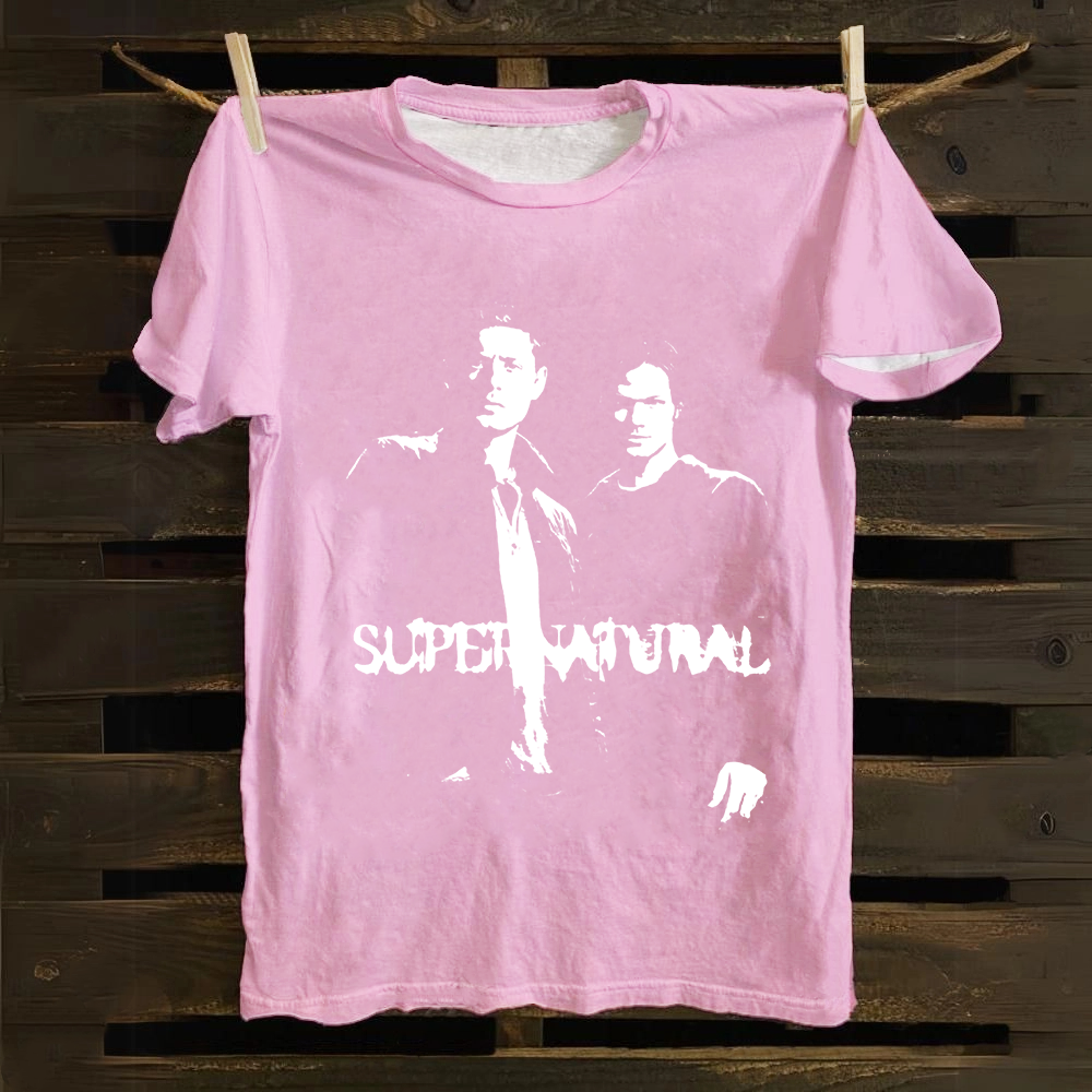 Unisex Vintage Supernatural TV show Cotton T-Shirt