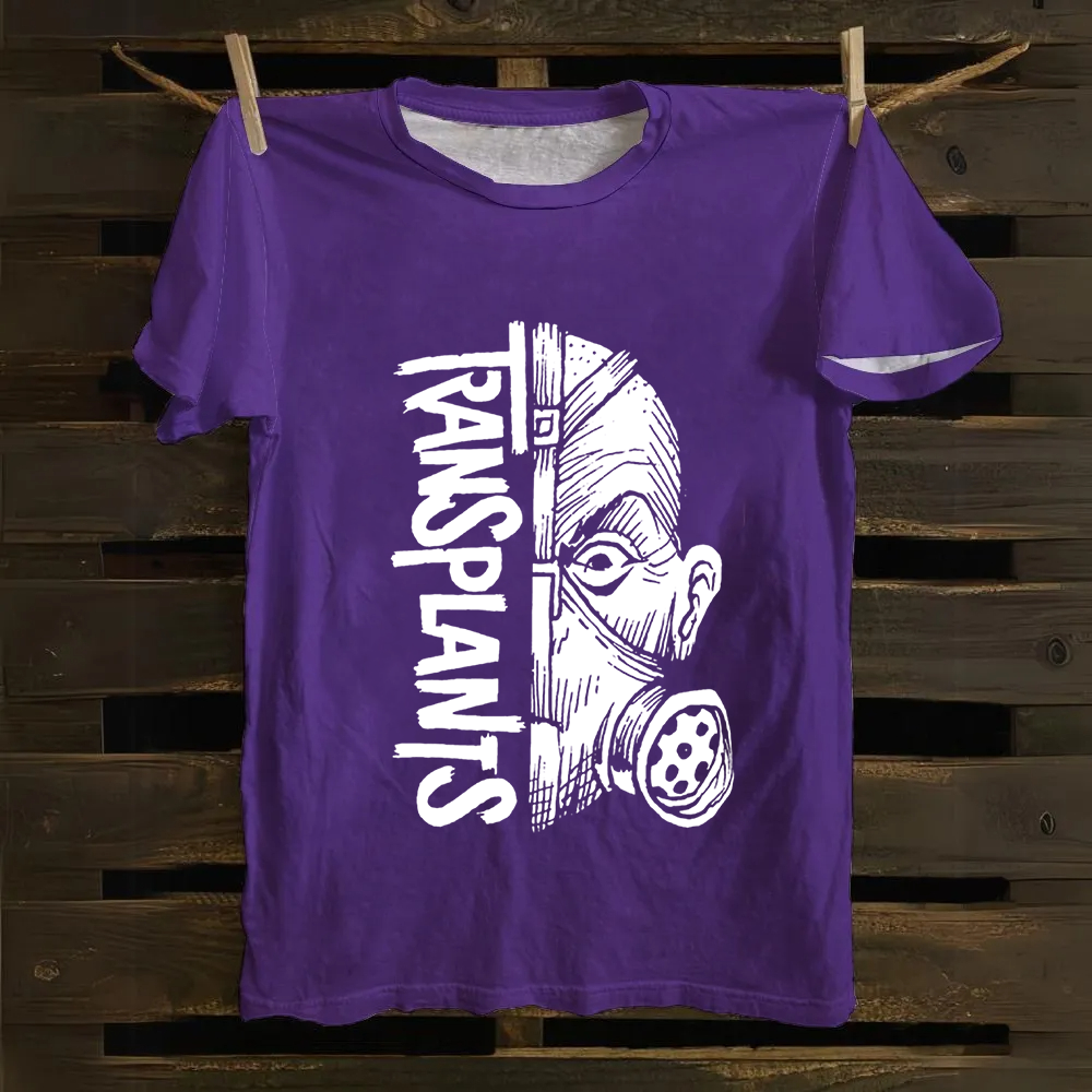 Unisex Vintage Transplants Band Cotton T-Shirt