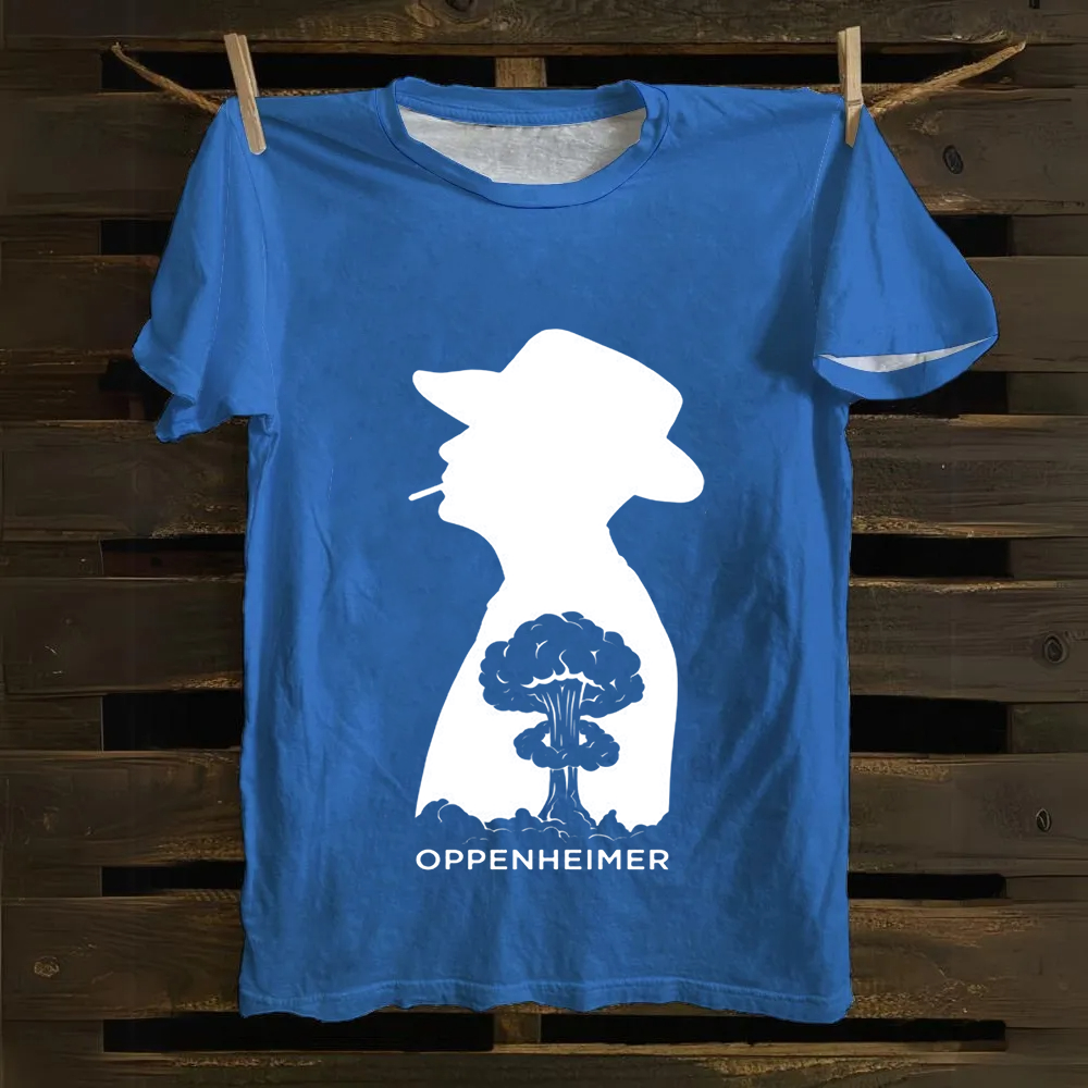 Unisex Vintage  Oppenheimer Movie  Cotton T-Shirt