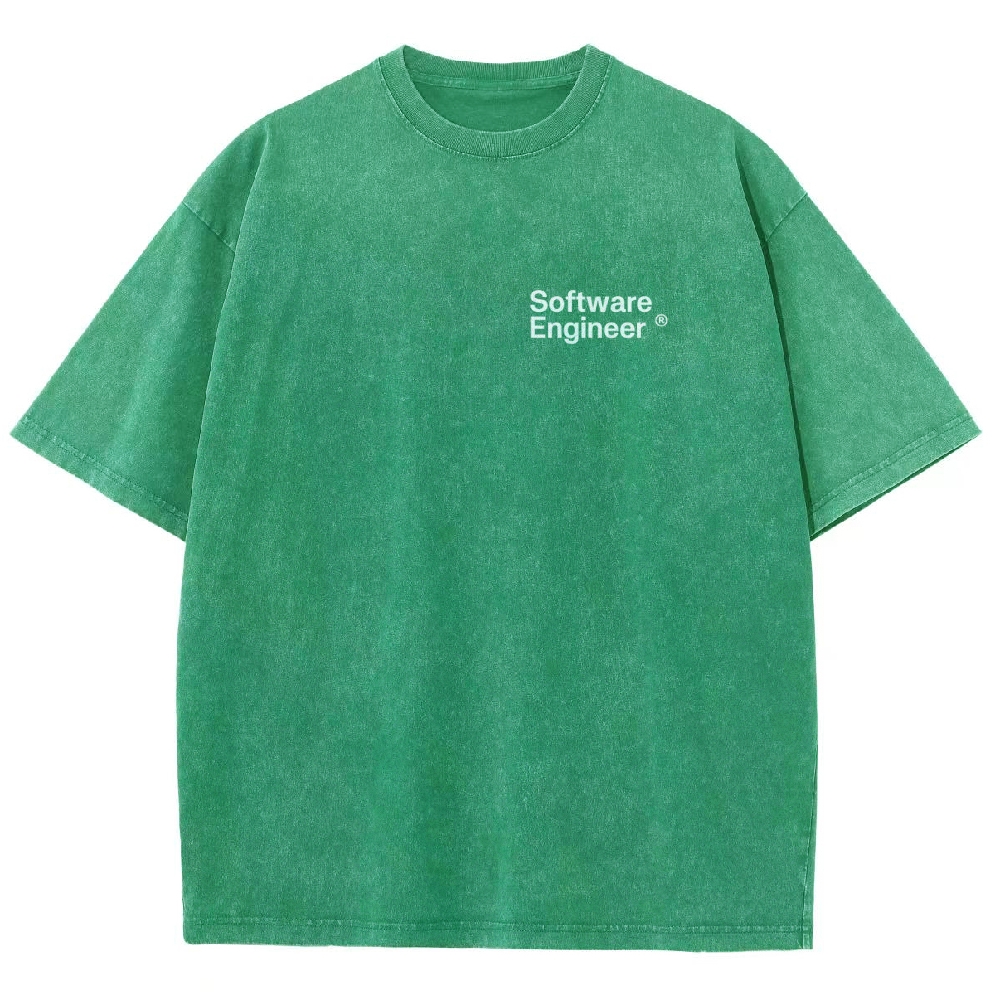 Software Engineer Unisex Fit Washed T-Shirt