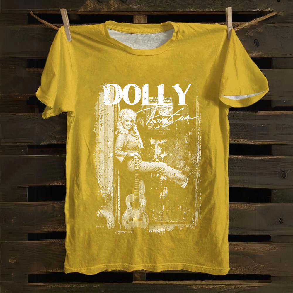 Unisex Vintage  Dolly Parton Singer Cotton T-Shirt