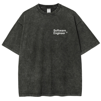 Software Engineer Unisex Fit Washed T-Shirt