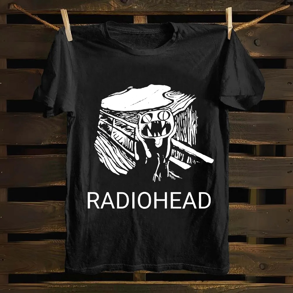 Unisex Vintage  Radiohead Band  Cotton T-Shirt