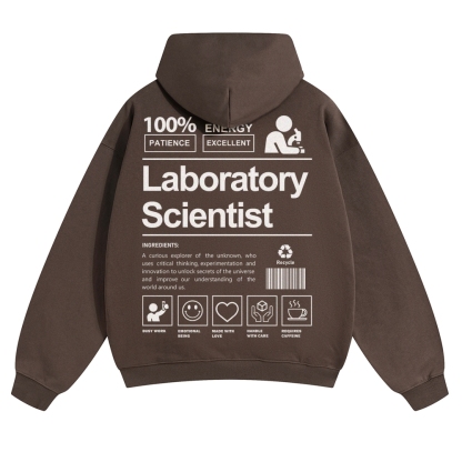 Laboratory Scientist Solid Color Hoodie