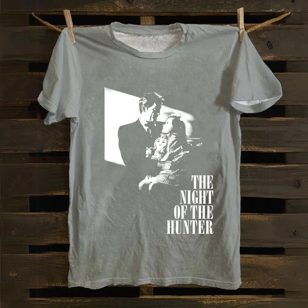 Unisex Vintage  The Night of the Hunter Horror Movie Cotton T-Shirt