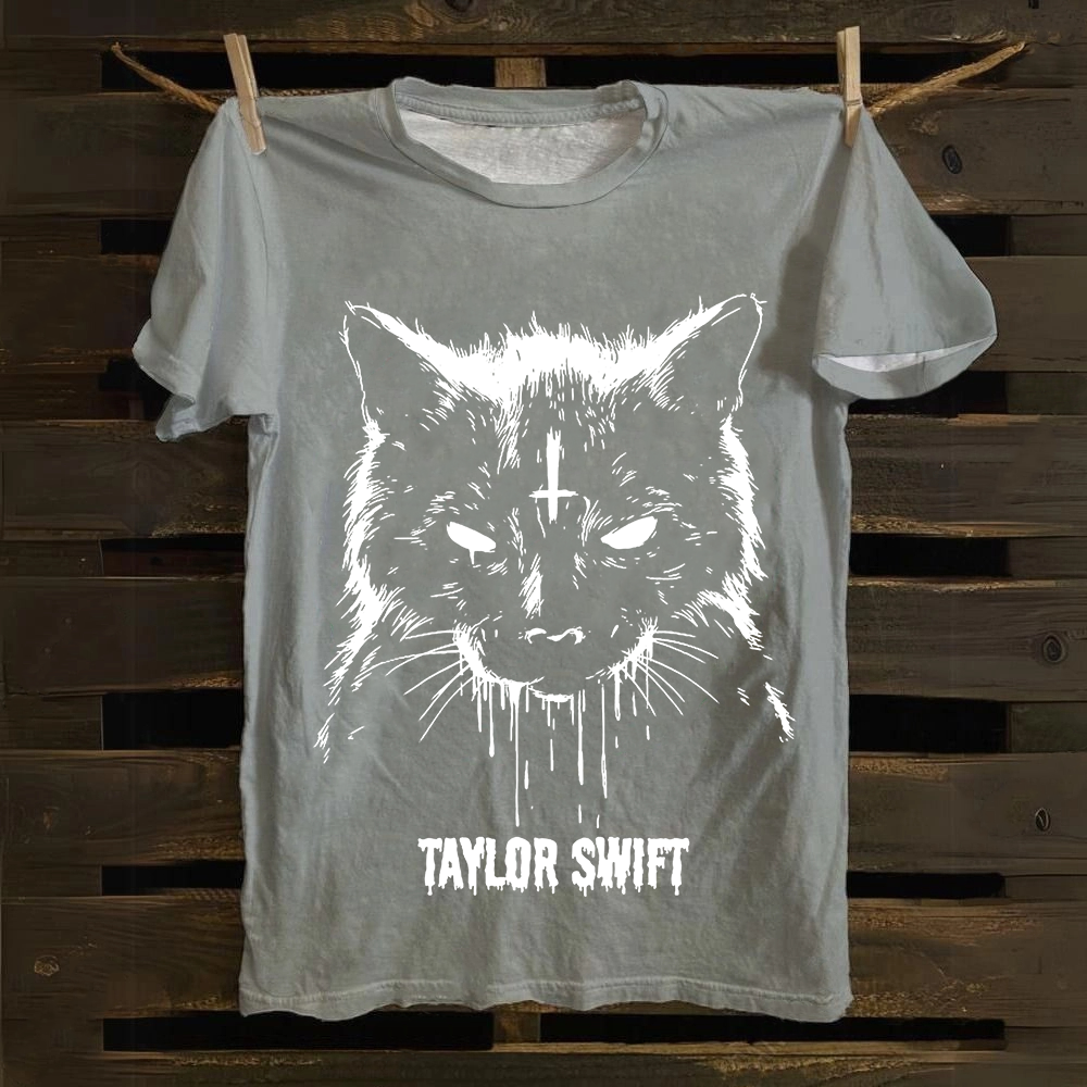 Unisex Vintage  Cotton Taylor Swift Singer T-Shirt
