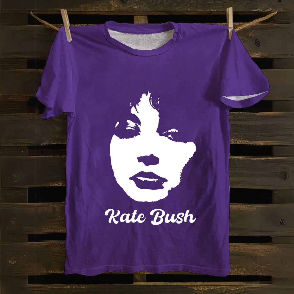 Unisex Vintage Kate Bush Singer Vintage Cotton T-Shirt