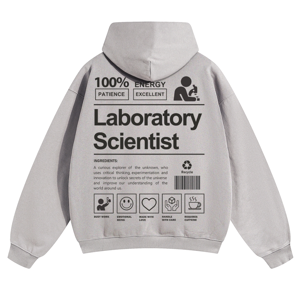 Laboratory Scientist Solid Color Hoodie