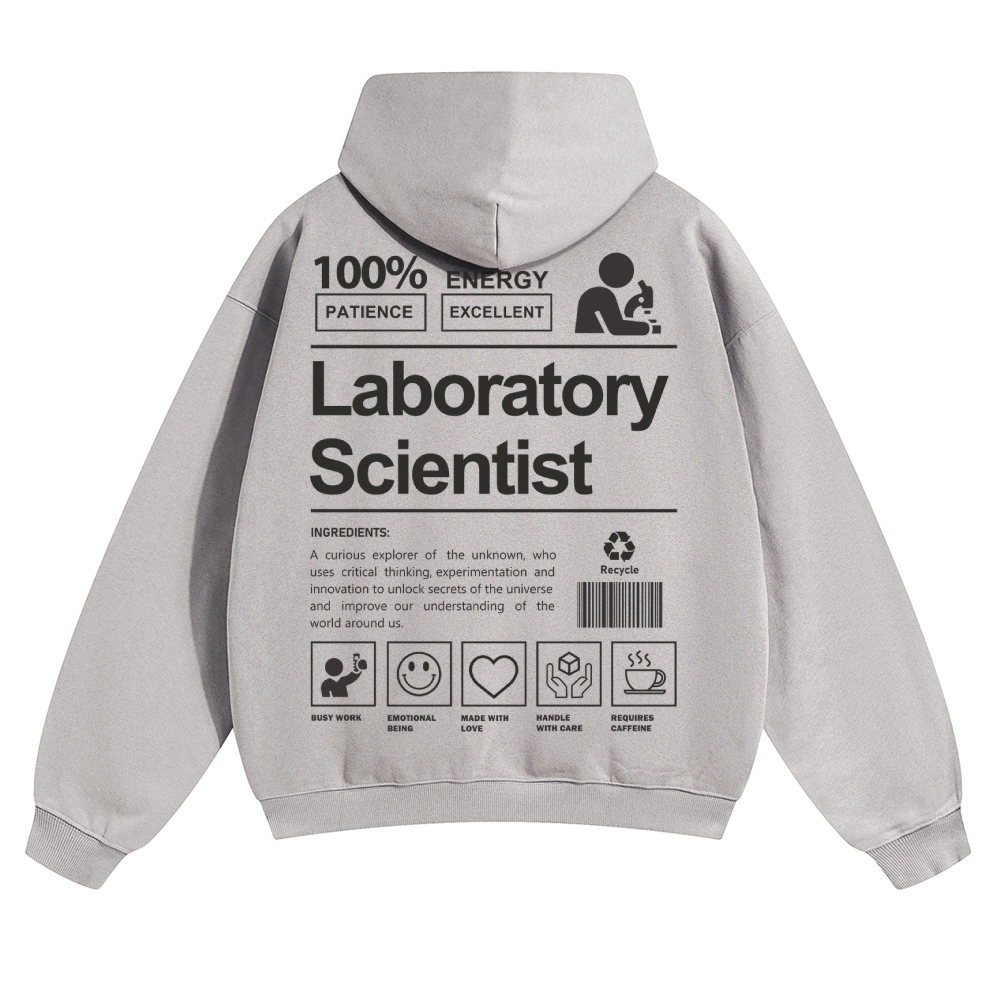 Laboratory Scientist Solid Color Hoodie