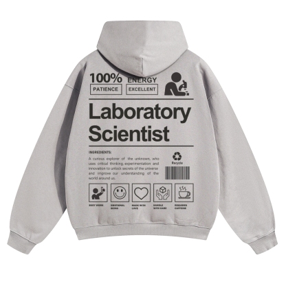 Laboratory Scientist Solid Color Hoodie
