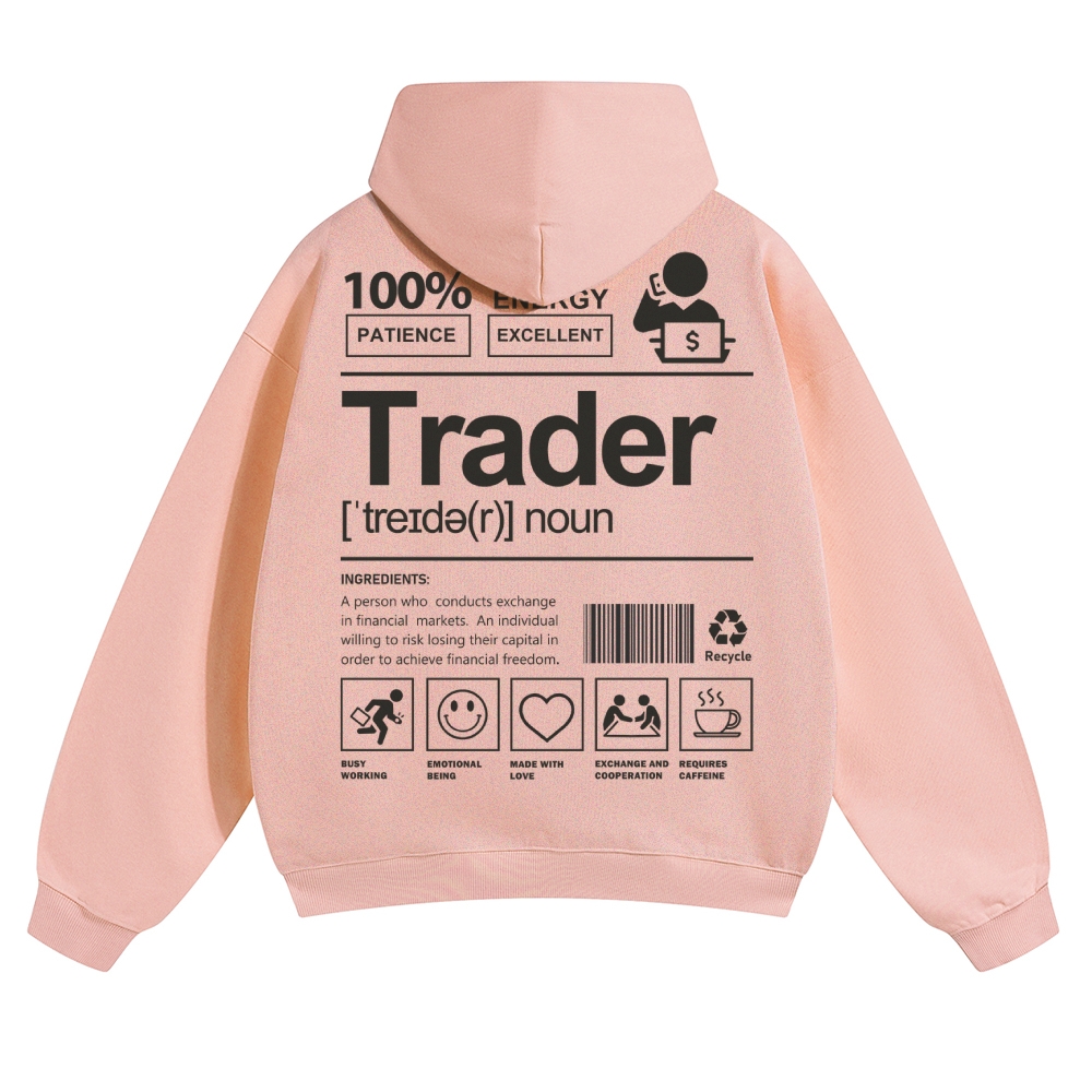 Trader Solid Color Hoodie