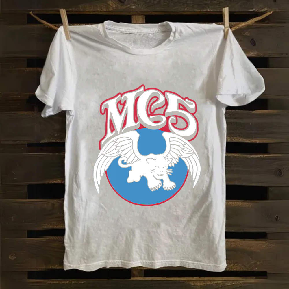 Unisex Vintage  M.C.5 Music Bands Cotton T-Shirt