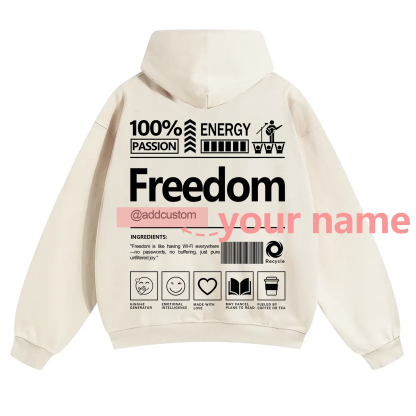 Freedom Addcustom Solid Color Hoodie