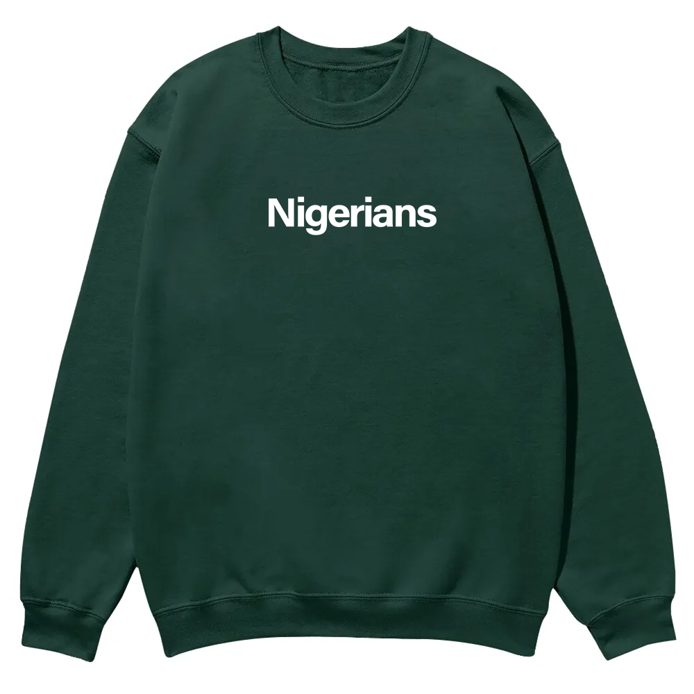 Nigerians Unisex Fit  Casual Crewneck Sweatshirt wearishow