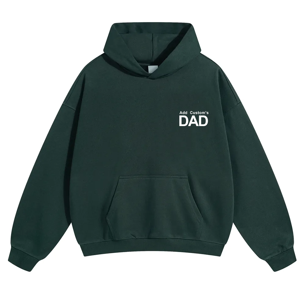 DAD Custom Solid Color Hoodie wearishow