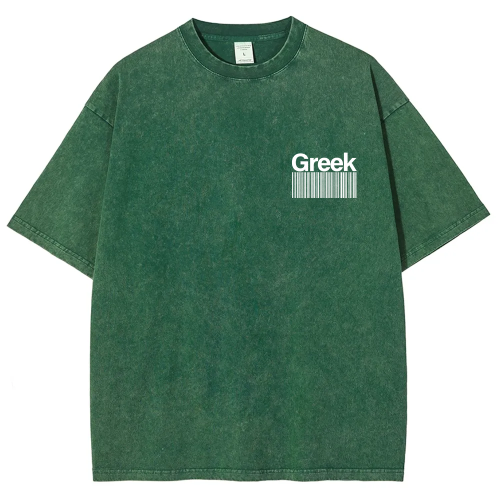 Greek Unisex Fit  Washed T-Shirt