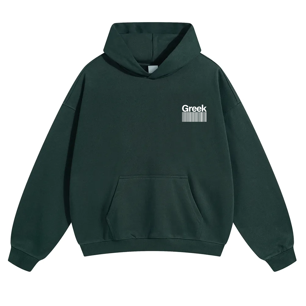Greek Unisex Fit Color Hoodie wearishow