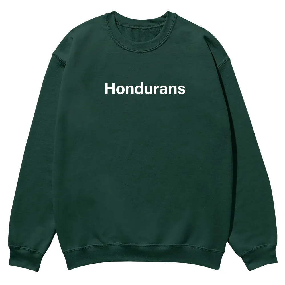 Hondurans Unisex Fit  Casual Crewneck Sweatshirt wearishow