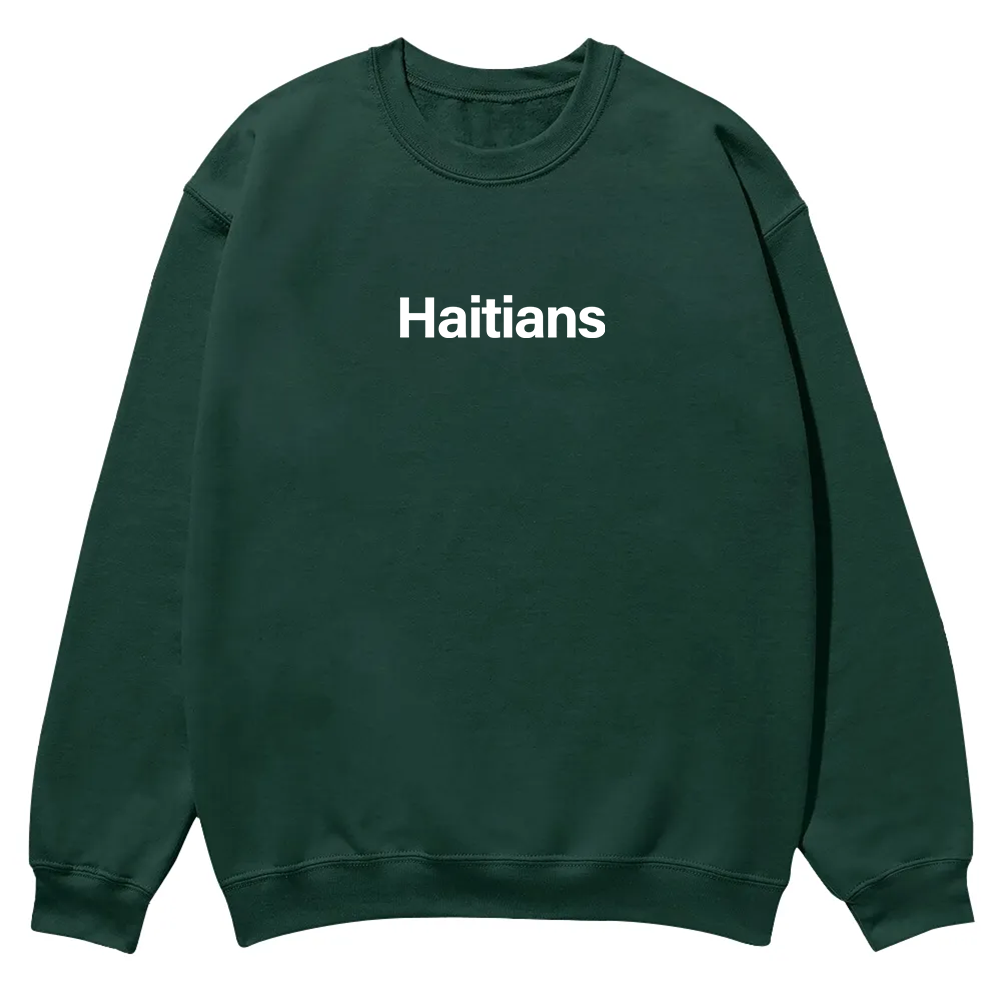 Haitians Unisex Fit  Casual Crewneck Sweatshirt wearishow
